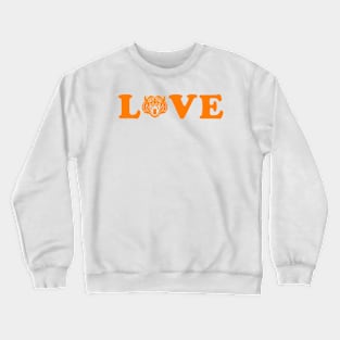 I Love Tigers Orange Crewneck Sweatshirt